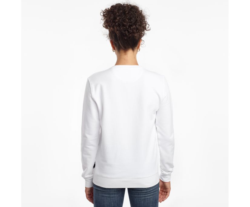 Saucony Rested Crewneck Women's Shirts White | AU 282CTVE